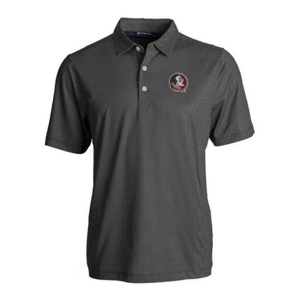 FSU Cutter & Buck Black Florida State Seminoles CB DryTec Luxe Polo XL - Picture 1 of 14